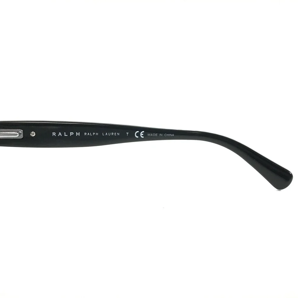 Ralph Lauren Eyeglasses Frames RA 7053 501 Black Ribbed Cat Eye 52-17-140